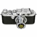 Leica IIIa (G) with Elmar 3,5, 1936 Leitz, Wetzlar. No. 225644, in excellent condition! With Elmar