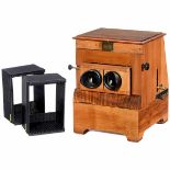 "Planox Stereoscope Magnetique" Table Stereo Viewer, c. 1910 With magnetic pick-up mechanism,
