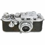 Leica IIIc (IIIf) with Elmar 3,5 cm, 1946 Leitz, Wetzlar. No. 434900, IIIc converted to Leica