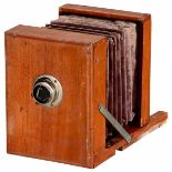 Small Field Camera (Teaching Model), c. 1880 Unmarked, presumably Japanese! Plate size 7 x 10 cm (