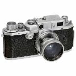 "Canon II B" Sample Camera, No. 25002, c. 1950 Canon Camera Company, Ltd. Engraving: "Exp Model"