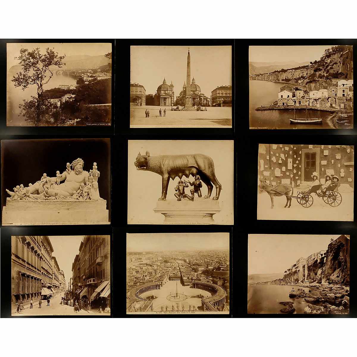 Approx. 160 Original Vintage Pictures for Viewer, c. 1880-1900 External dimension 9 ½ x 13 in., - Image 2 of 6