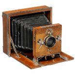 German "Urania" Folding-Bed Camera, c. 1898 Unmarked, plate size 9 x 12 cm, presumably produced by