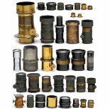 Large Lot of Lenses (for Restoration and Spare Parts) Over 30 lenses, all spare parts (missing parts