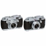 2 Robot-Royal Cameras Berning, Düsseldorf. 1) Robot-Royal 36 Mod. III, 1955, 24 x 36 mm, no. Z-