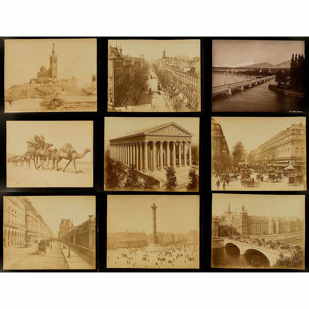 Approx. 195 Original Vintage Pictures for Viewer, c. 1880-1900 External dimension 9 ½ x 13 in., - Image 2 of 7