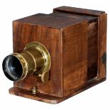 Wet-Plate Sliding Box Camera with Jamin and Darlot Lens, c. 1864 Camera unmarked, presumably France,