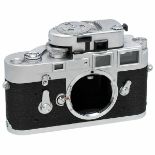 Leica M3 Body, 1963 Leitz, Wetzlar. No. M3-1088378, chrome, single-stroke advance, front shutter