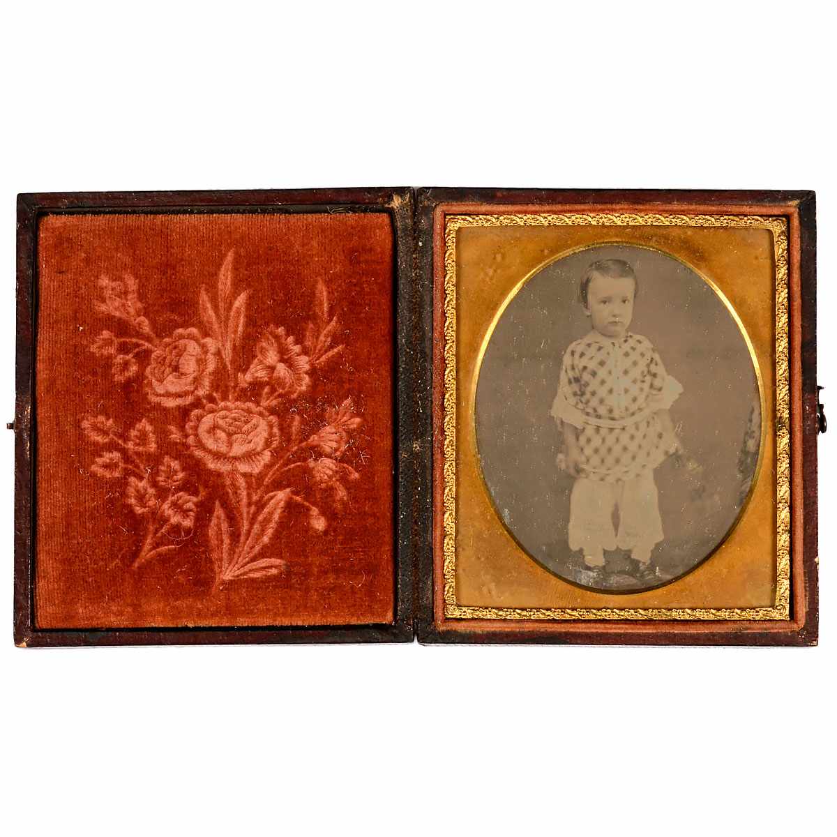 Daguerreotype (Portrait of a Child), c. 1845-50 Anonymous. 1/6 plate, brass passe-partout,