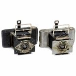 2 x Ensign Midget Mod. 55 ("Silver" and "Black") Houghtons Ltd, London. 1) Ensign Midget Mod. 55,