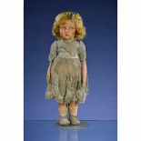 Lenci Felt Doll in Original Box, circa 1930 With pressed-felt head, rosebud mouth, side-glancing