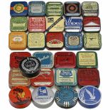 28 Typewriter Ribbon Tins Various brands and manufacturers, tin and bakelite. A few with original