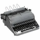 "Olympia Robust" (WWII), 1941 Military grey front-stroke typewriter of the WWII era. 4-row