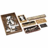 Collection of 7 "Abacus" Various models, Russian, Chinese and Japanese versions of this early