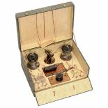 French Experiment Box for Demonstrating Electricity, c. 1910 "Expériences Electriques", with 2 wet-