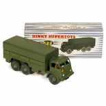Dinky Supertoys 10-Ton Army Truck No. 622, made by Meccano Ltd. Cast metal, with driver figure,