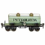 Märklin Tank Wagon No. 19540, Gauge 0, c. 1930 "Petroleum", hand-painted tin, 4 axles, length 8 ½