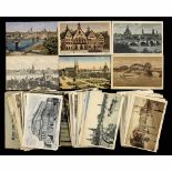 9x14cm Postcards of Düsseldorf, Dresden and Frankfurt Approx. 180 picture postcards, approx. 27 of