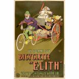 "Bicyclette Elith" Original Poster, c. 1910 Lithograph. Size: 75,5 x 116 cm (29 2/3 x 45 2/3 in.).