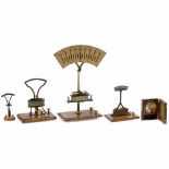 5 Vintage Measuring Instruments, c. 1910 1) Large lecture theatre ammeter for continuous current,