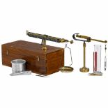 2 Precision Measuring Instruments, c. 1915 1) Analytical scale by "H.L. Becker & Cie, Bruxelles", in