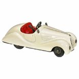 Schuco Examico 4001, c. 1935 Clockwork toy car, 4 gears and reverse, brake, length 5 ½ in., working,