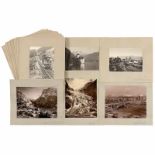 Vintage-Photos "Schweiz", um 1909 Über 80 Photos mit verschiedenen Formaten: 9 x 13 cm bis 21 x 27