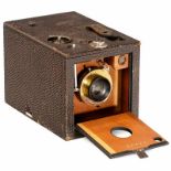 Kodak Bull's Eye Special, 1899 Eastman Kodak, USA. Modell '99, Format 3 ½ x 3 ½ in., auf Filmtyp