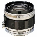 Canon Lens 1,4/50 mm (M39), 1960 Canon, Japan. Nr. 20251, Epoche Canon 7. Condition: (3/2) Canon