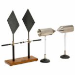 2 Conical Conductors and 2 Plate Conductors, c. 1915 1) 2 conical conductors for demonstrating the