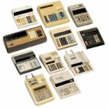 11 Electronic Calculating Machines Silver-Reed 12 PD - Sharp Compet CS-2184S - Burroughs C5000 -