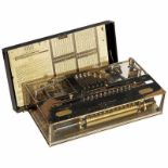 "The Millionaire" Calculator, 1893 Very attractive demonstration model with four Plexiglas sides for