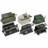 6 Spokewheel Calculating Machines 1) Thales Patent, model CER, with original instructions. (2/2) -