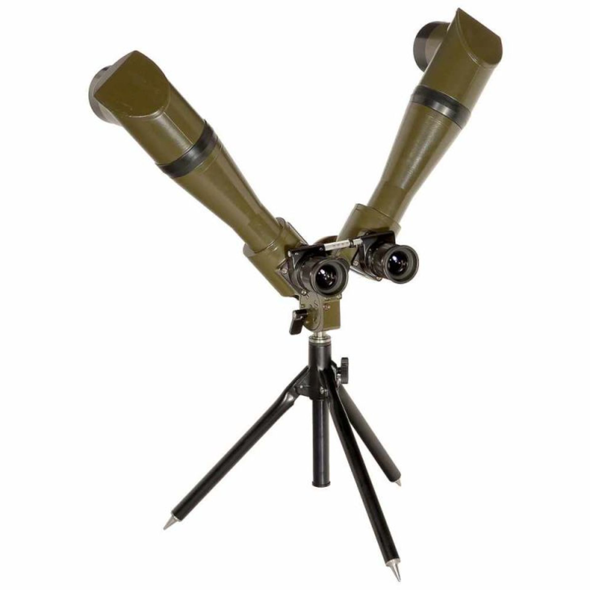 Kern Periskop Gonio 10 x 50, 1977 Swiss twin telescope, no. 448, with tripod. A high-end product for