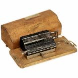 "Hannovera", 1921 Rare German spokewheel calculating machine with 8-digit arithmetic unit. - Low