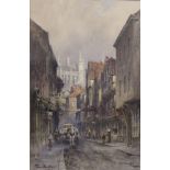 Tom Dudley (British 1875-1935)'Stonegate, York'WatercolourSigned31cm x 20cm