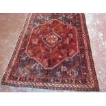A Shiraz carpet 200 x 156cm