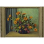 20th Century SchoolStill life of flowers in a vaseSigned Daylon38.5cm x 45cm;A Contemporary mixed