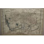 An ordnance survey 4inch to a mile City of Bristol framed map, 1930s and plan of Bristol 1885 (2)