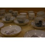 A Staffordshire part tea service and another part service