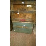 Two munitions packing/storage crates