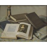 Italian School 20th Century Still life of booksOil on canvas39 49cm