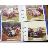 Five photograph albums containing photos of vintage cars, buses, tractors, from a vintage car show