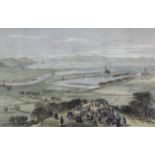 Bristol - ‘The New Avonmouth Dock Near Bristol’ (from Penpole Point) 19th Century coloured print,