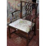 A 19th Century mahogany Chippendale design chair