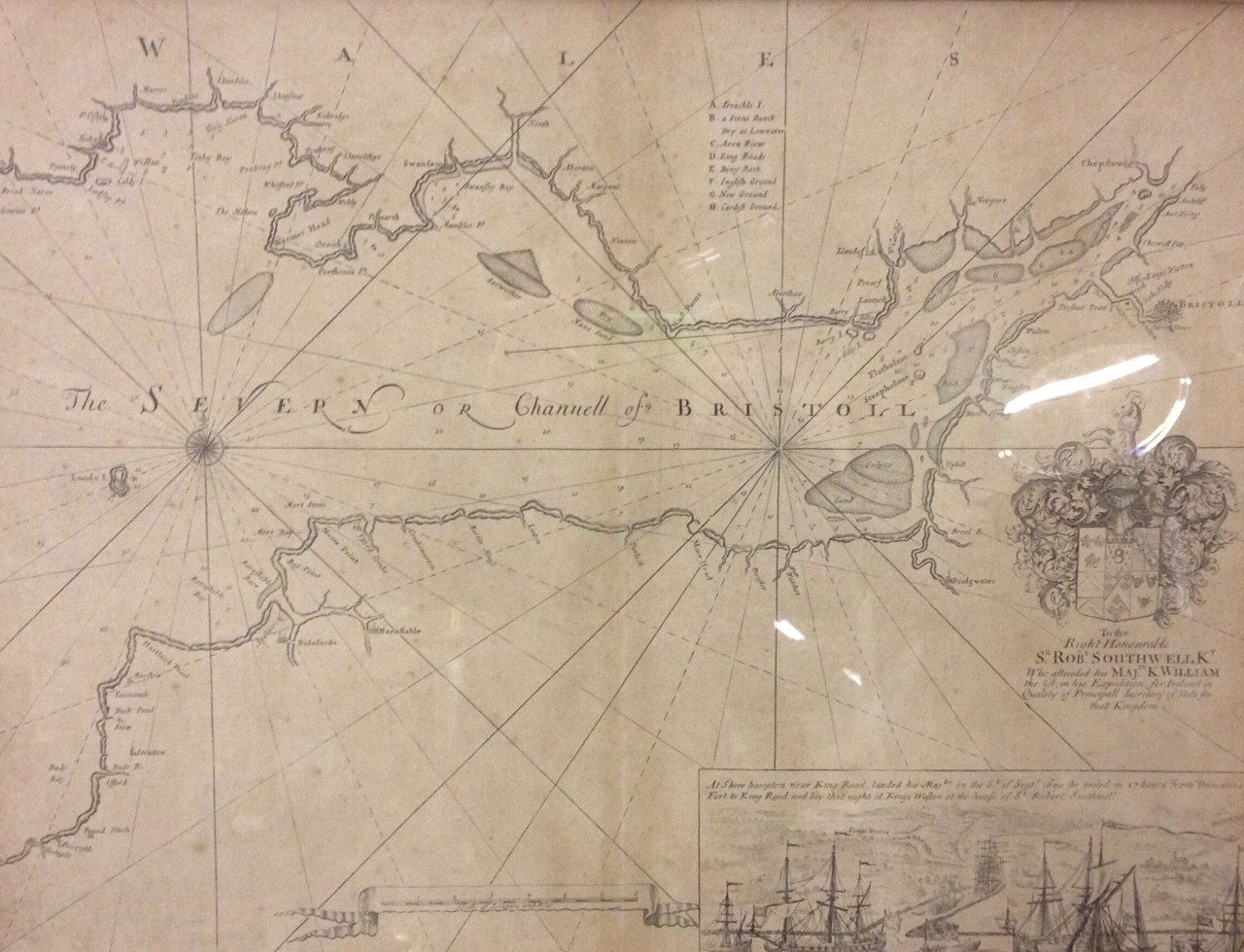 Bristol - ‘The Severn or Channell of Bristoll’ Capt. Greenvile Collins, 1693 this map shows the