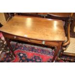 A 19th Century mahogany side table with two drawers 87cm wide