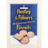 A Collection of Four Huntley & Palmers Coloured Advertising Prints various, each mounted framed