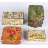‘Chamoix’ - 1900 Published by Huntley & Palmers a small rectangular tin decorated with a scene on