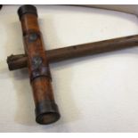 A shipwright's caulking mallet, 44cm long.